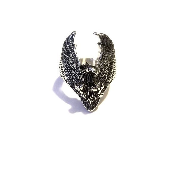 New stainless steel eagle ring size 13 - Picture 3 of 4
